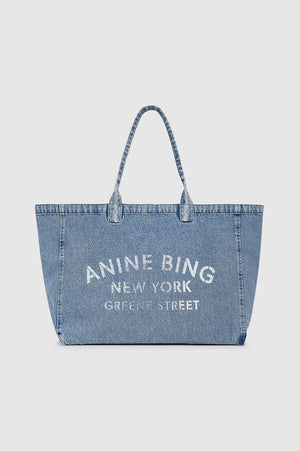 Leo Denim Tote | Shadow Blue