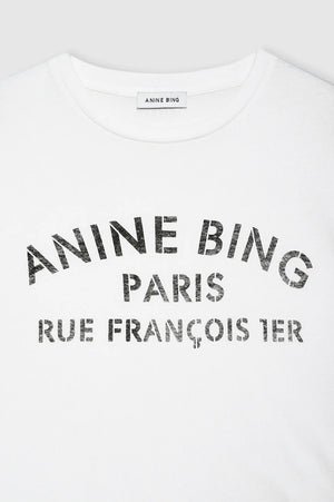 Cohen Tee Paris Stencil | Ivory