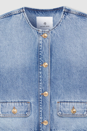 Blanche Jacket | Caspian Blue