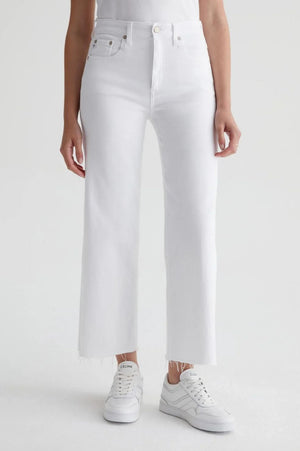 Saige Wide Leg Crop Jean | Modern White
