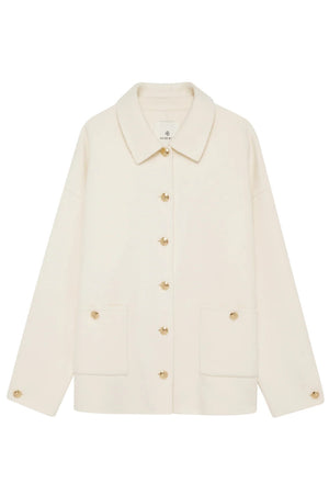 Luca Jacket | Ivory Cashmere Blend
