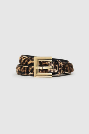 Nicola Belt | Leopard Calf Hair