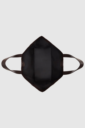 Large Rio Tote | Dark Brown Recycled Leather