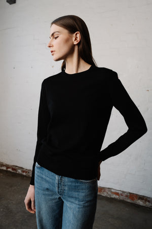 Leila L/S Sweater | Black