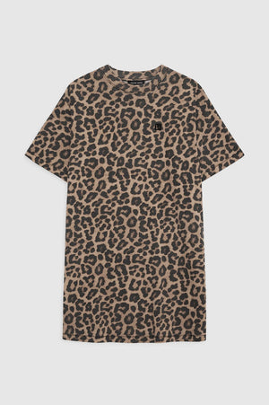 Beth Mini Dress | Black And Brown Leopard