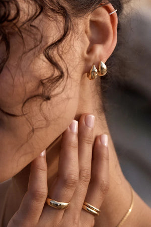 Made of Magic Small Earrings | Gold