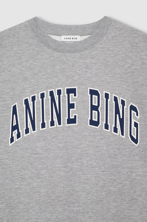 Spencer Sweatshirt Anine Bing | Medium Heather Grey With Navy