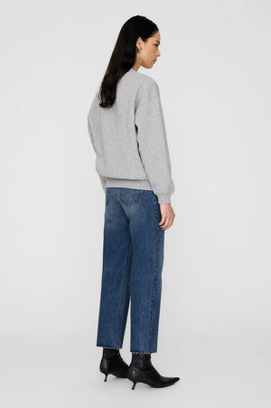 Spencer Sweatshirt Anine Bing | Medium Heather Grey With Navy