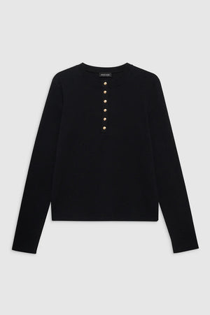 Alessia Long Sleeve Tee | Black