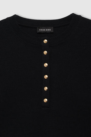 Alessia Long Sleeve Tee | Black
