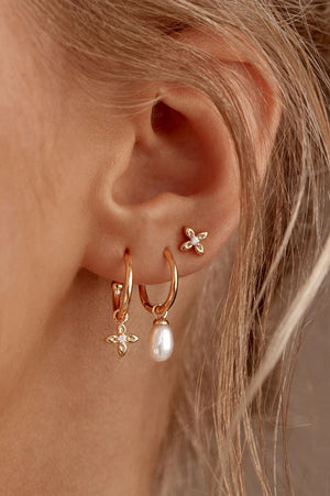 Live in Light Hoop Earrings | Gold