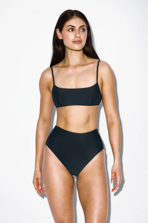 High Waist Bikini Brief | Nero