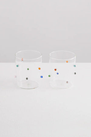 Pomponette Gobelets | Clear & Multi