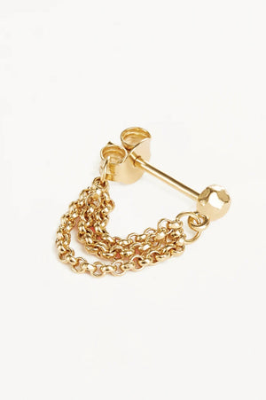 Karma Chain Earrings | Gold