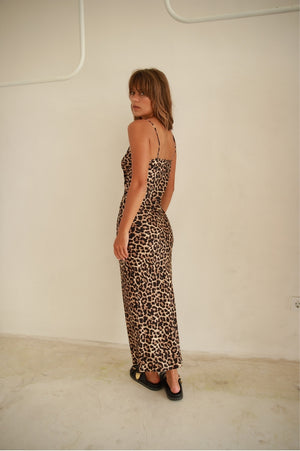 New York Long Dress | Leopard