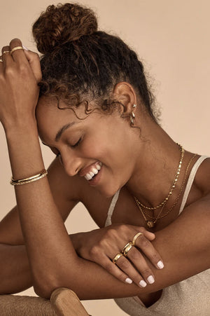 Live in Light Stud Earrings | Gold