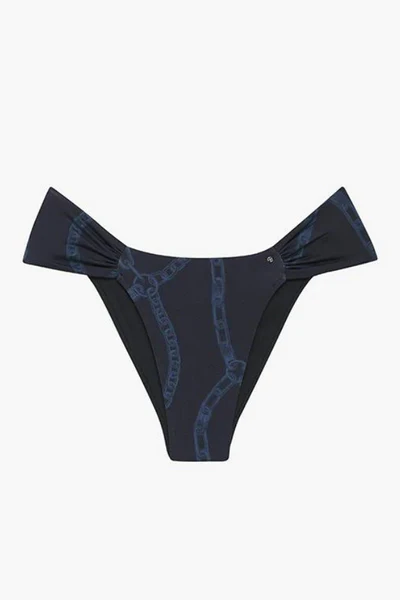 Naya Bikini Bottom - Navy Link Print