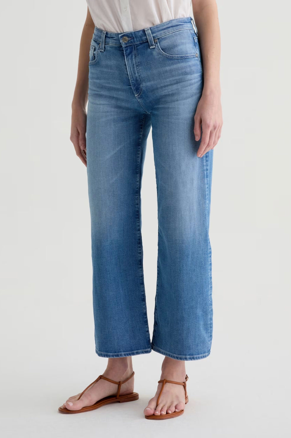Saige Wide Leg Crop Jean | Oceanic