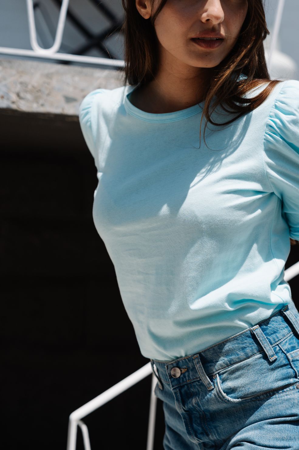 Bella Tee | Ice Blue