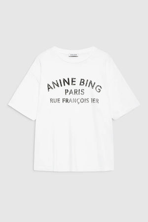 Cohen Tee Paris Stencil | Ivory