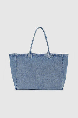 Leo Denim Tote | Shadow Blue