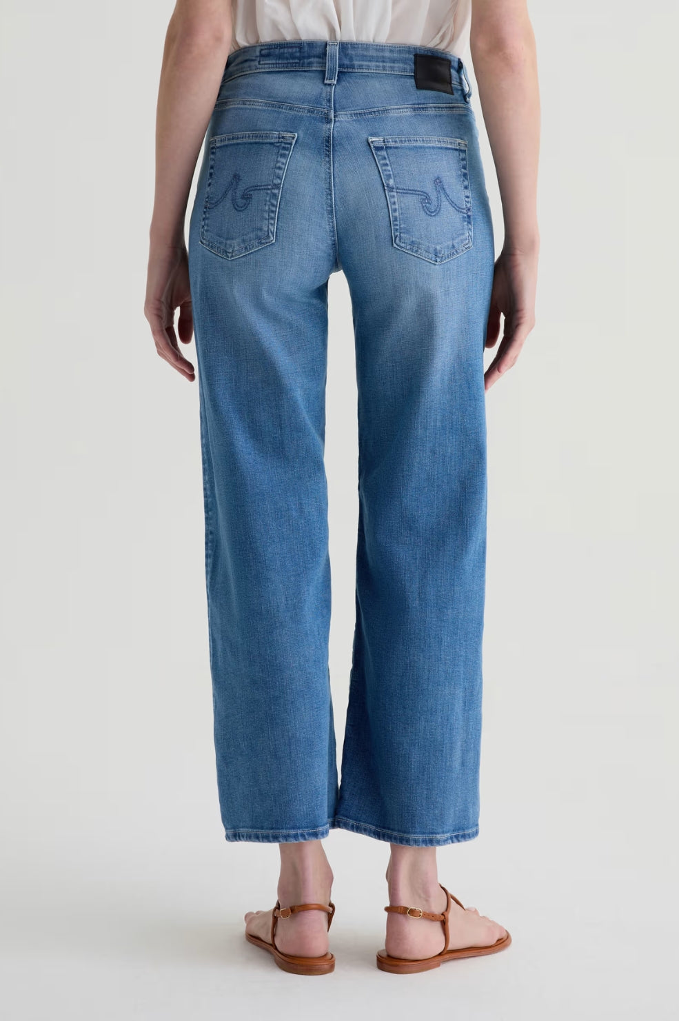 Saige Wide Leg Crop Jean | Oceanic