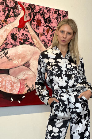 Olivia Blouse - Oriental Floral