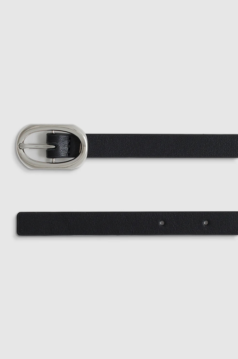 Small Signature Link Belt | Black With Silver