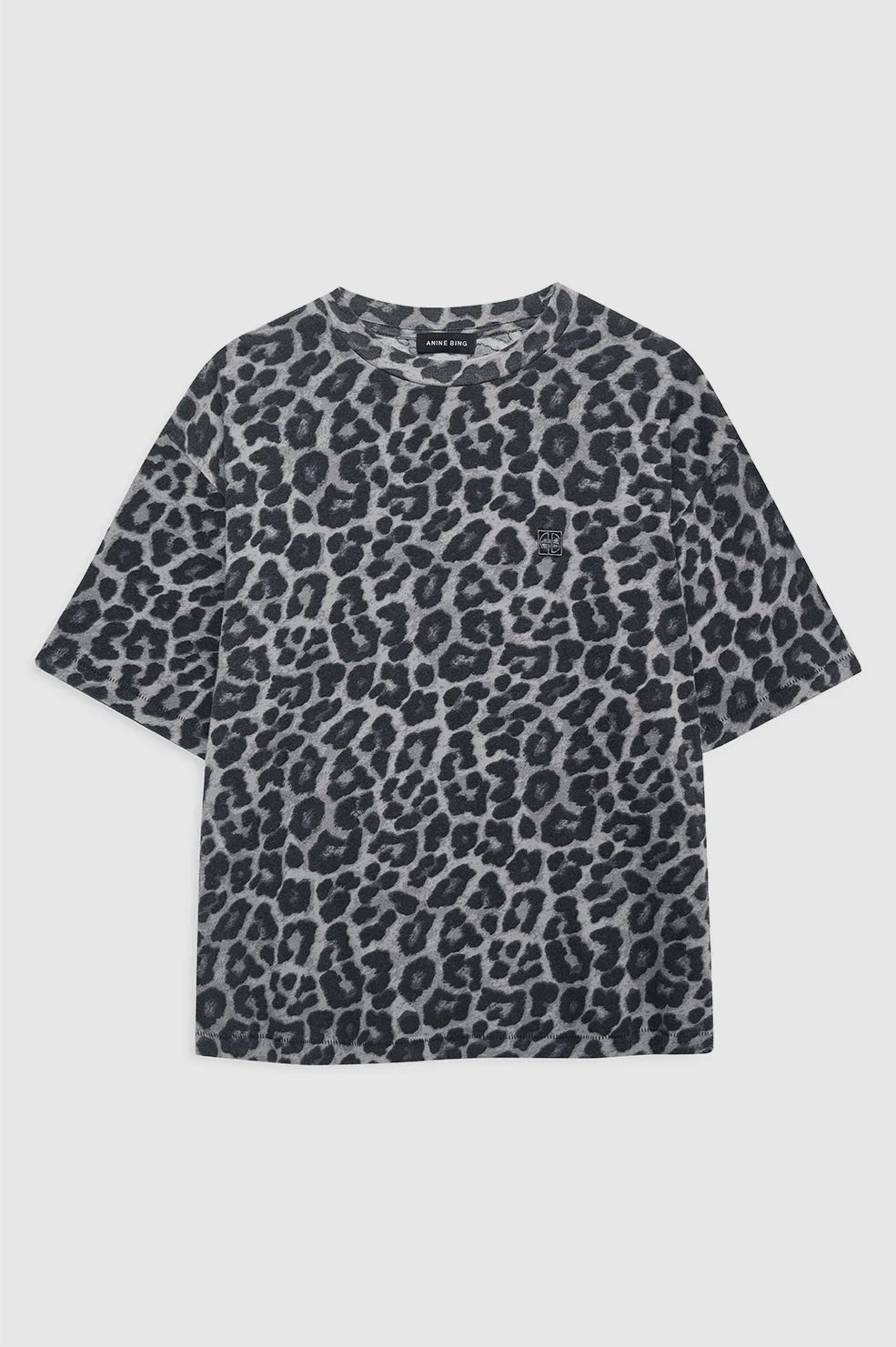 Cohen Tee | Grey Leopard