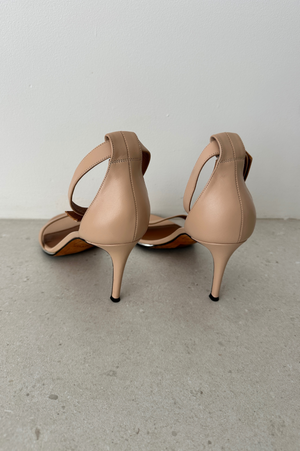 X Givenchy | Beige Nadia Ankle Cuff Sandals | 39