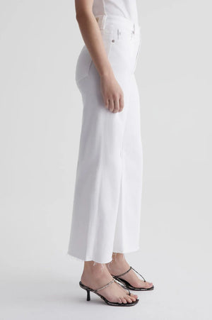Saige Wide Leg Crop Jean | Modern White