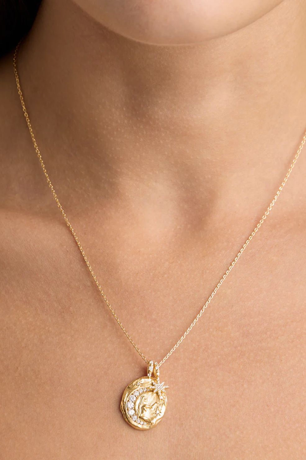 Believe Large Necklace - Gold