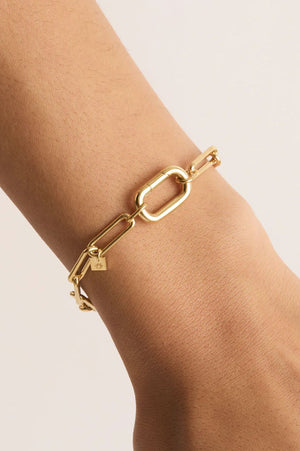 With Love Annex Link Bracelet | Gold