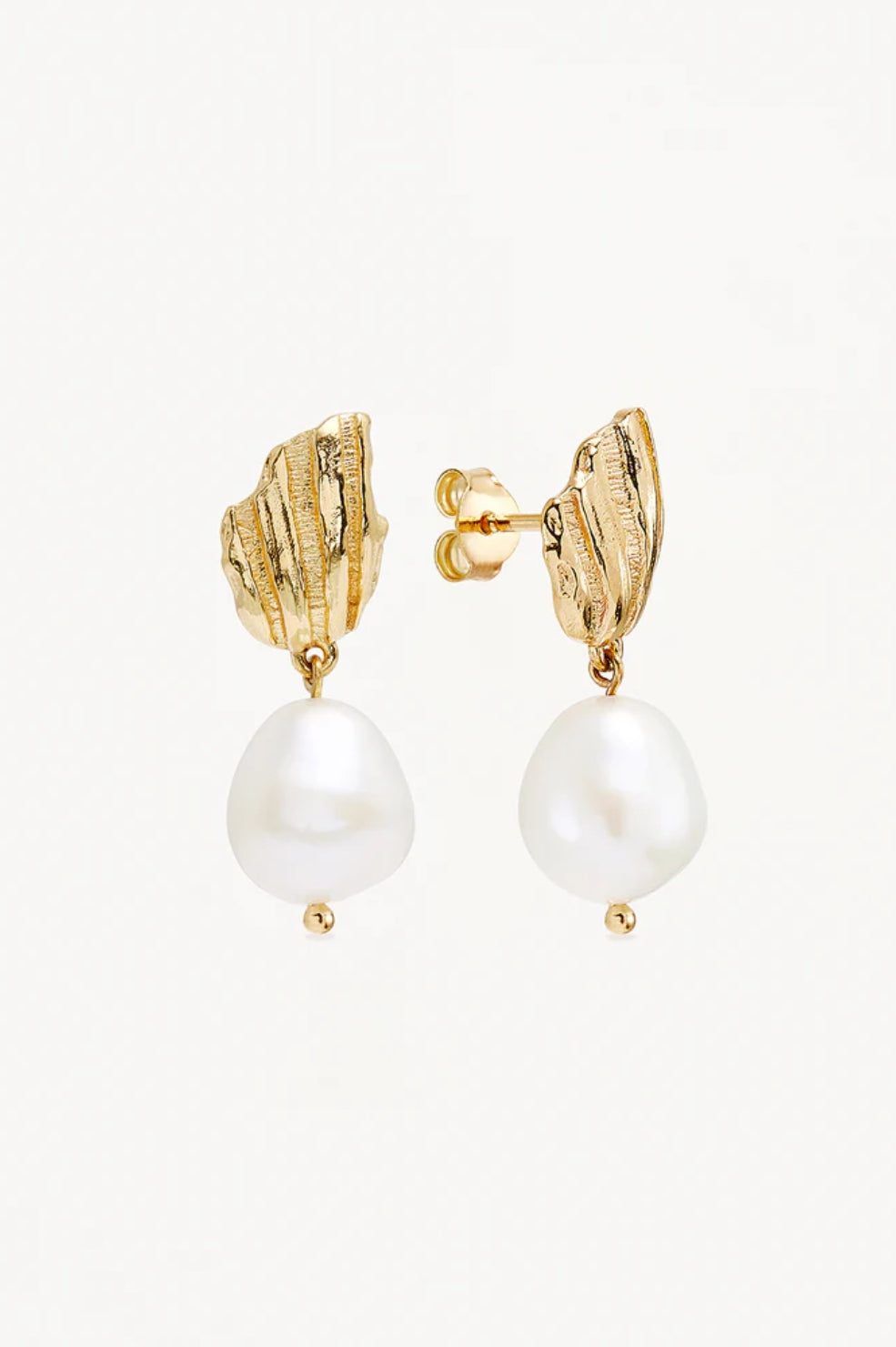 Moonlit Tides Pearl Drop Earrings