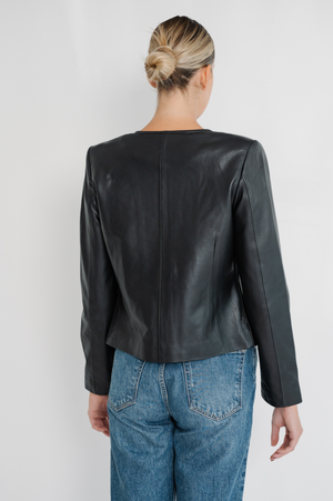 Monaco Leather Jacket |  Black