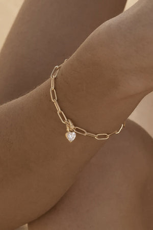 Radiant Heart Annex Link Pendant | Gold