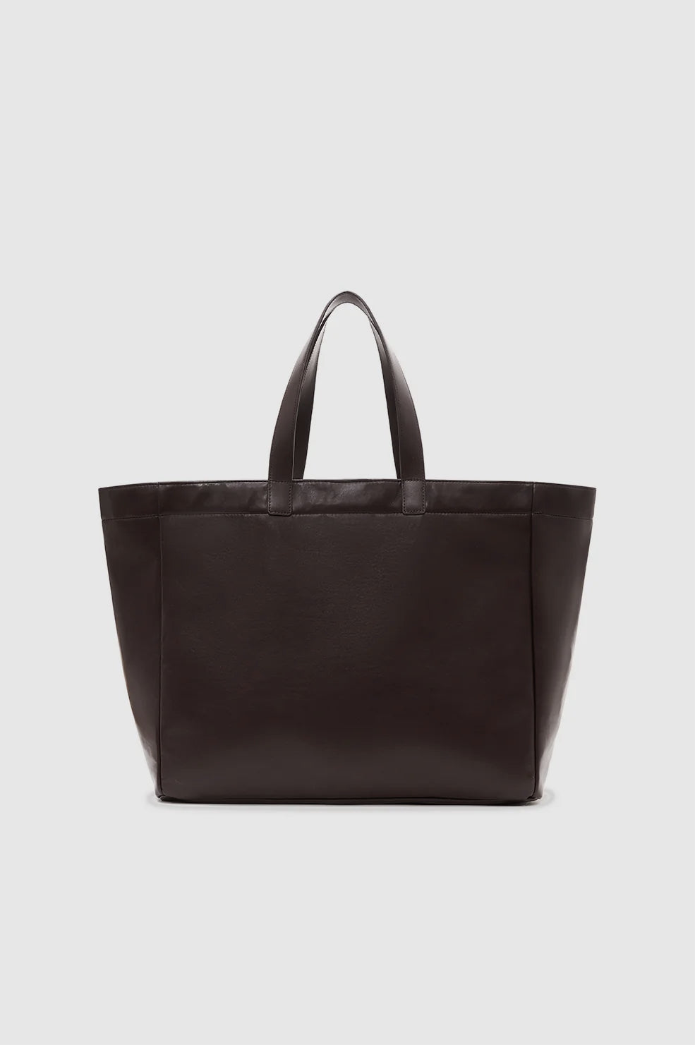 Large Rio Tote | Dark Brown Recycled Leather