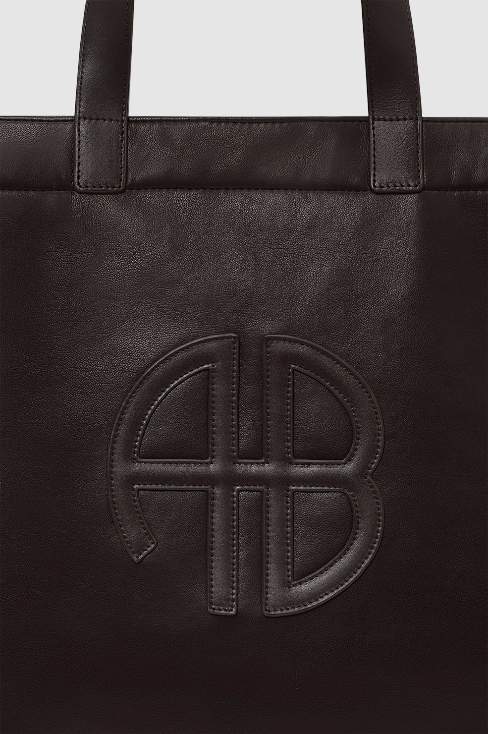 Large Rio Tote | Dark Brown Recycled Leather