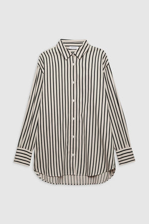 Plaza Shirt | Black and Tan Stripe