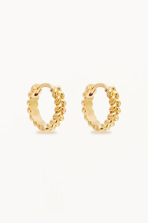 Gold Intertwined Small Hoops