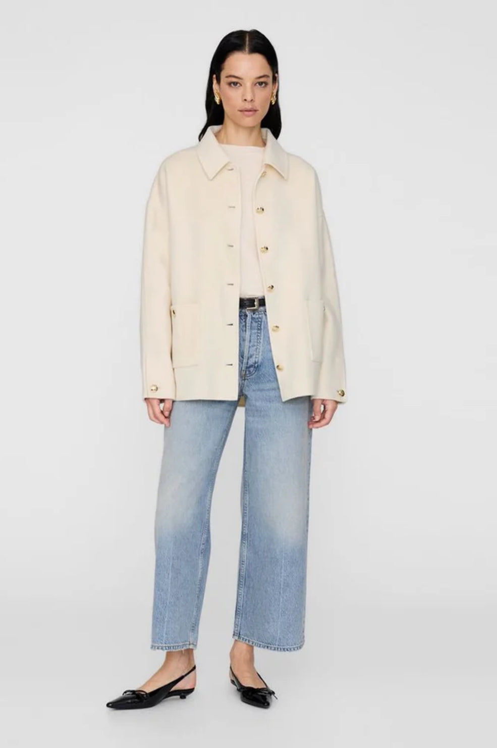 Luca Jacket | Ivory Cashmere Blend