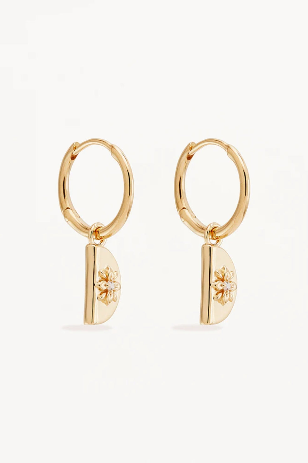 Lotus Hoops | Gold