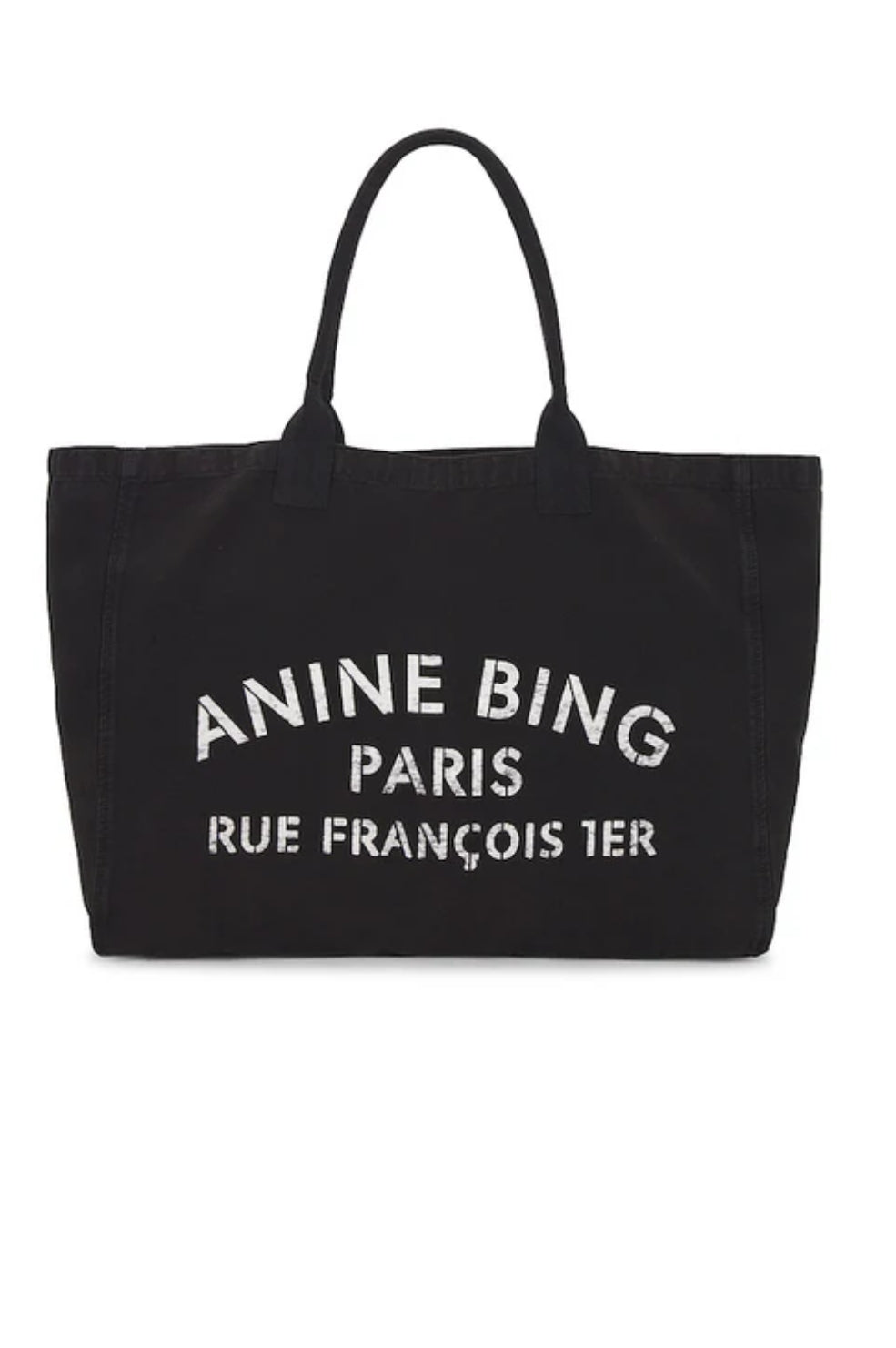 Leo Canvas Tote | Black