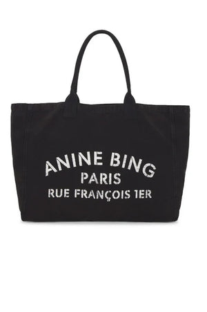 Leo Canvas Tote | Black