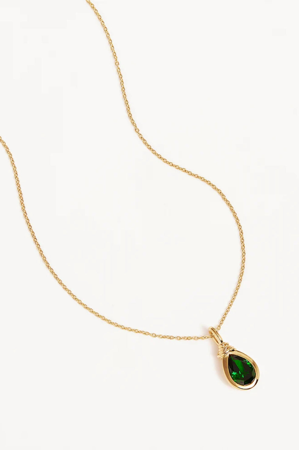 Gold Soul Searching Necklace | Ocean Green