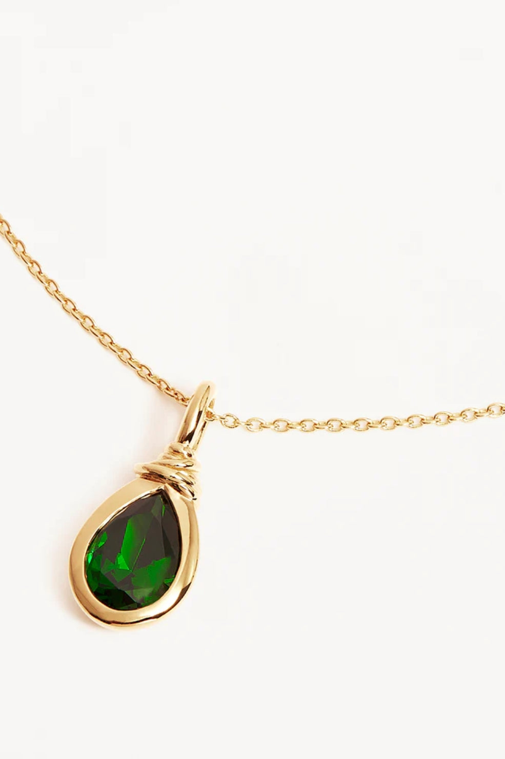Gold Soul Searching Necklace | Ocean Green