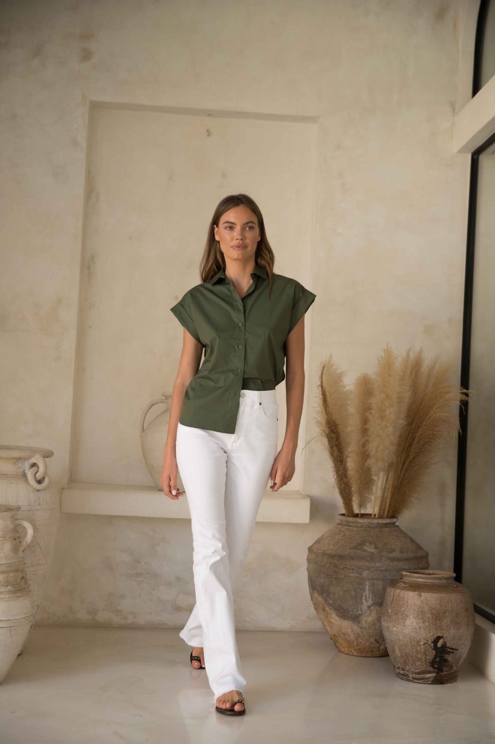 AMA Anais Shirt | Khaki