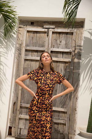 AMA Gigi Dress | Tortoiseshell