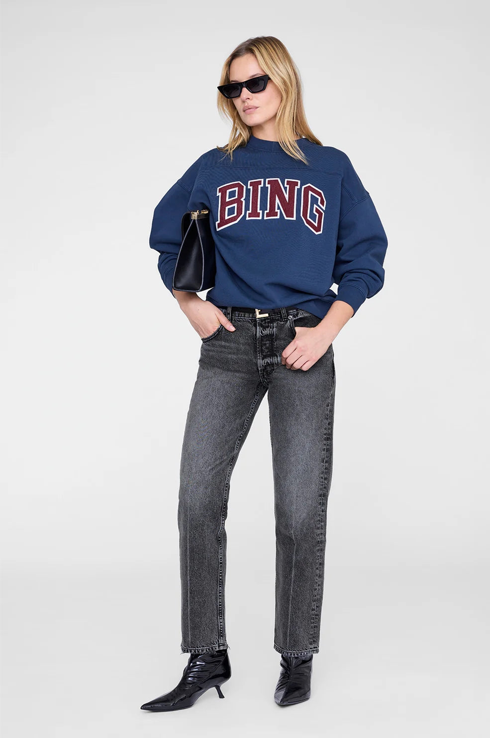 Trenton Sweatshirt Bing | Washed Navy