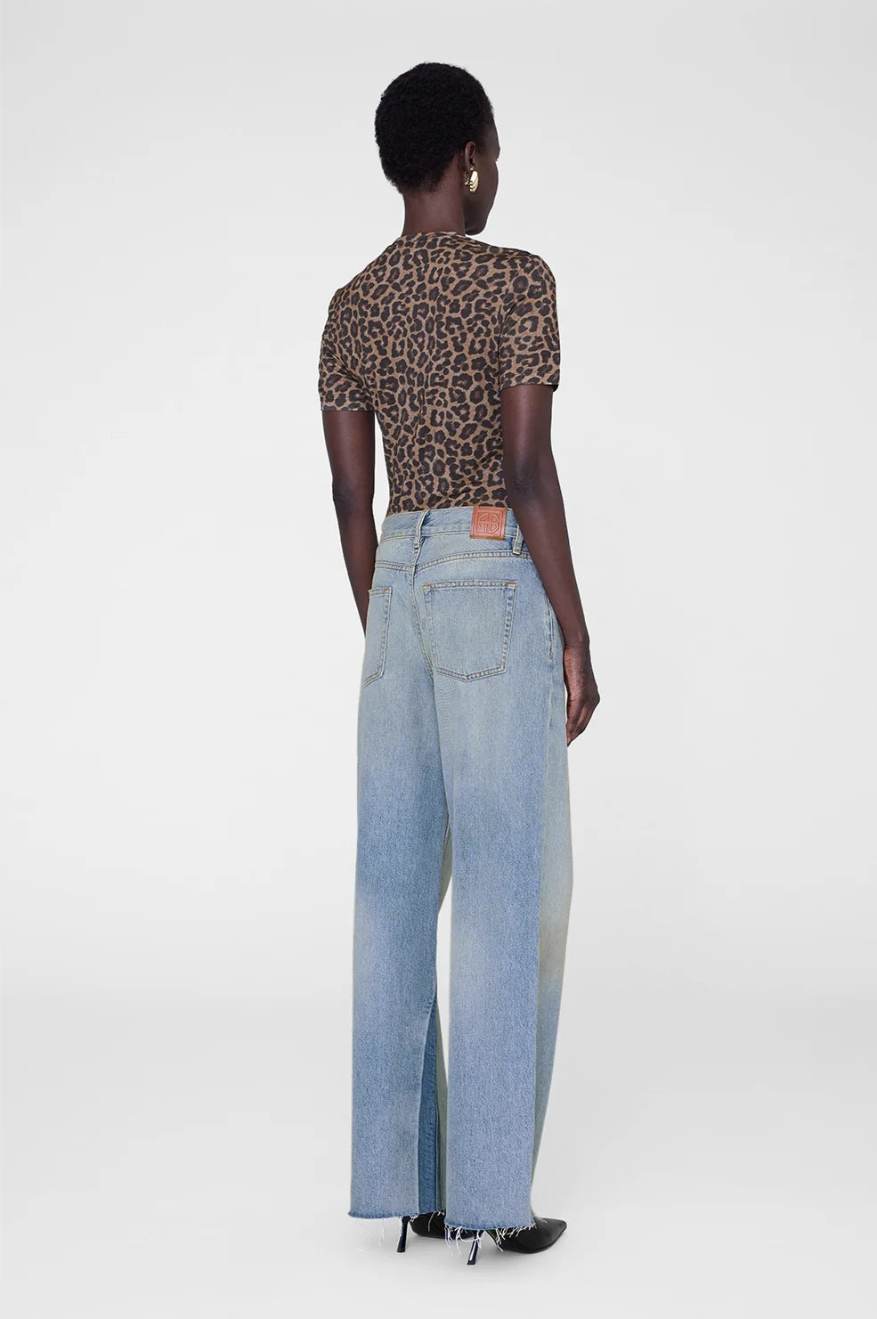 Sylvie Tee | Black And Brown Leopard